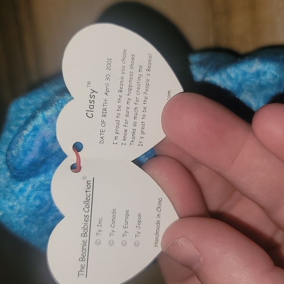 Ty Beanie Baby Classy Bear - Picture 5 of 5